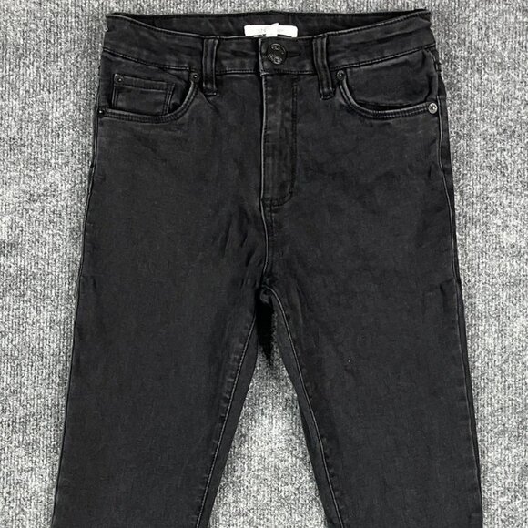 Black High-Waisted Stretch Slim Fit Jeans - Picture 2 of 9